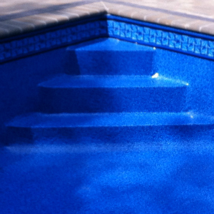 CT Pool Liner Installs wrinkle free steps